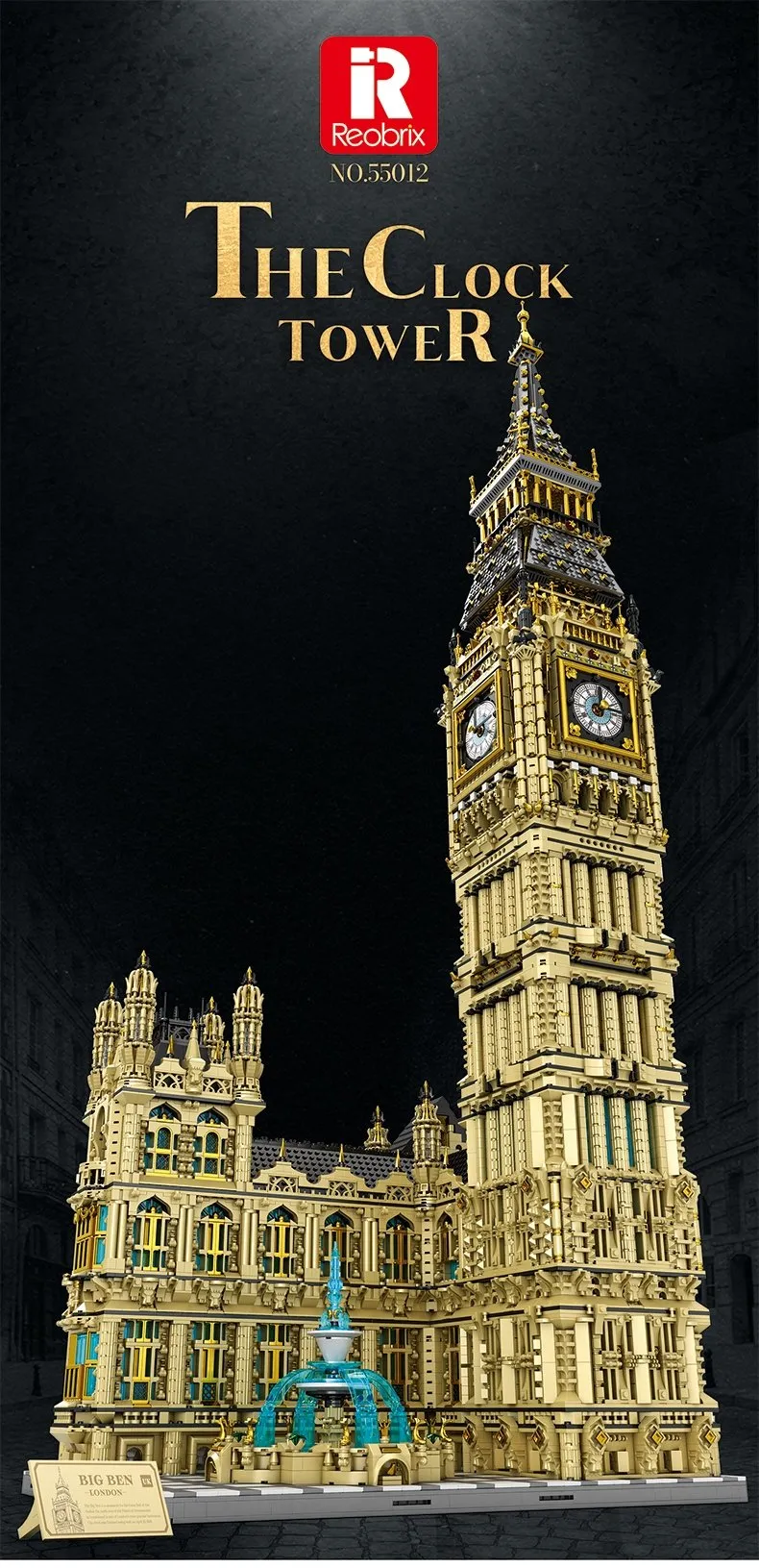 Kocke REOBRIX 55012 - Big Ben - 13 825 elementov
