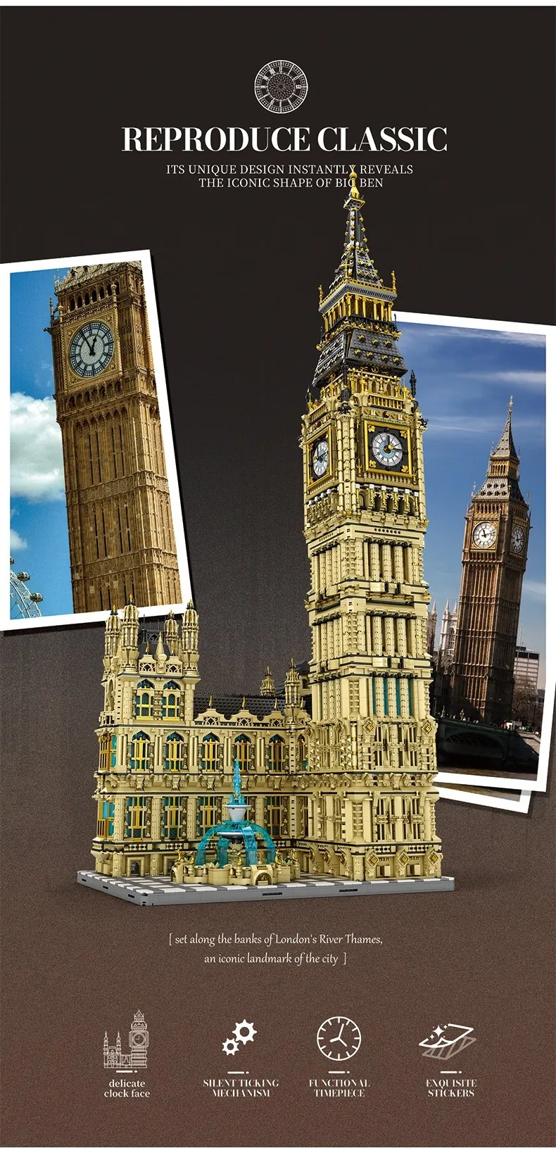 Kocke REOBRIX 55012 - Big Ben - 13 825 elementov