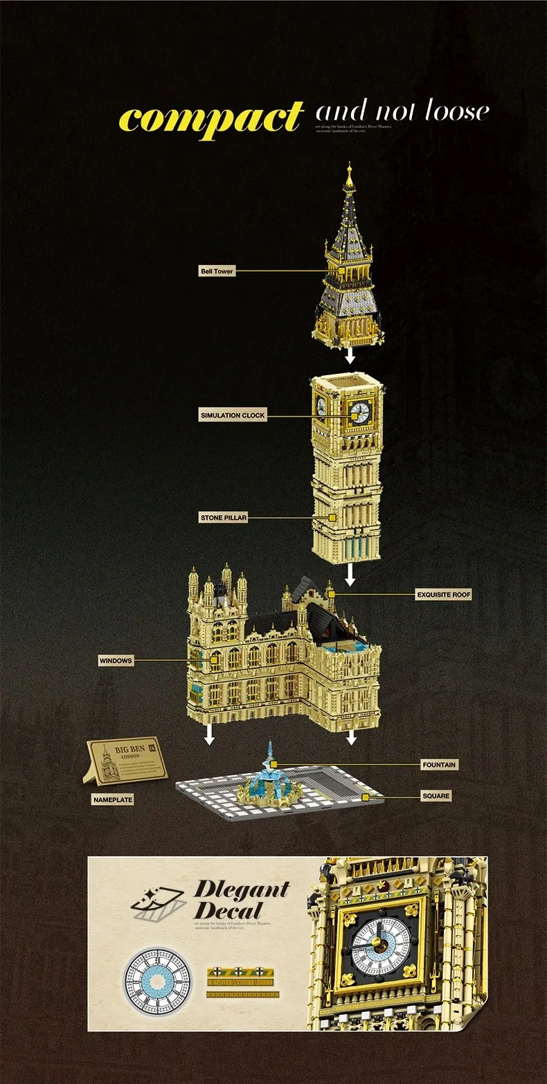 Kocke REOBRIX 55012 - Big Ben - 13 825 elementov