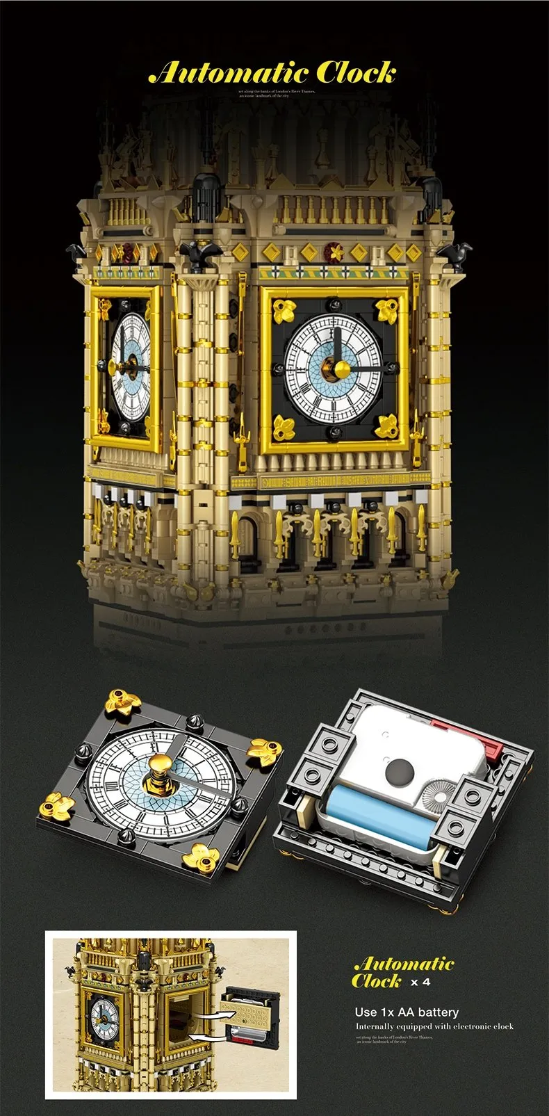 Kocke REOBRIX 55012 - Big Ben - 13 825 elementov